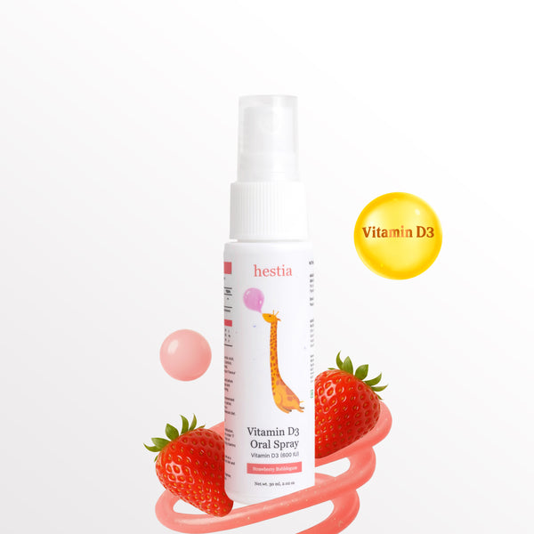 Kids Vitamin D3 Oral Spray 600 IU - Strawberry Bubblegum Flavour