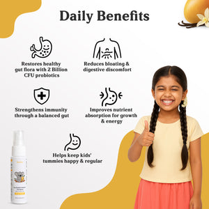 Kids Daily Gut Health Probiotic OralSpray - Mango Vanilla Flavour