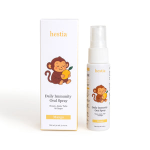 Kids Daily Immunity Oral Spray – Honey, Amla, Tulsi & Ginger - Mango Flavour