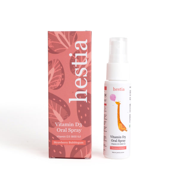 Kids Vitamin D3 Oral Spray 600 IU - Strawberry Bubblegum Flavour